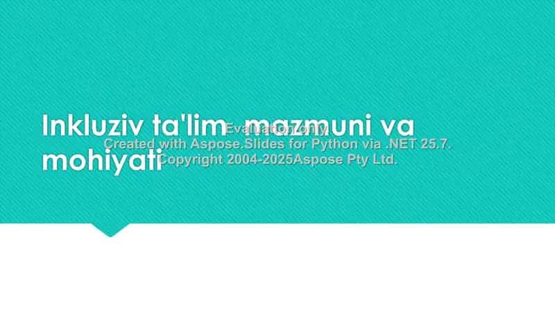 Inklyuziv Ta'lim