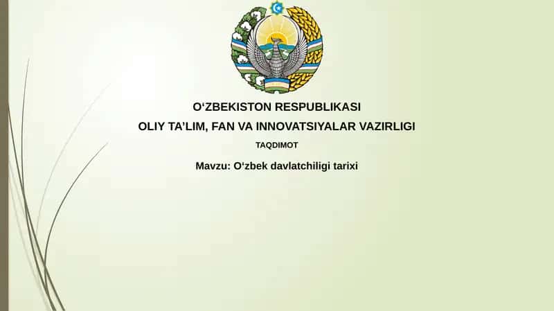 Oʻzbekdavlatchiligitarixi