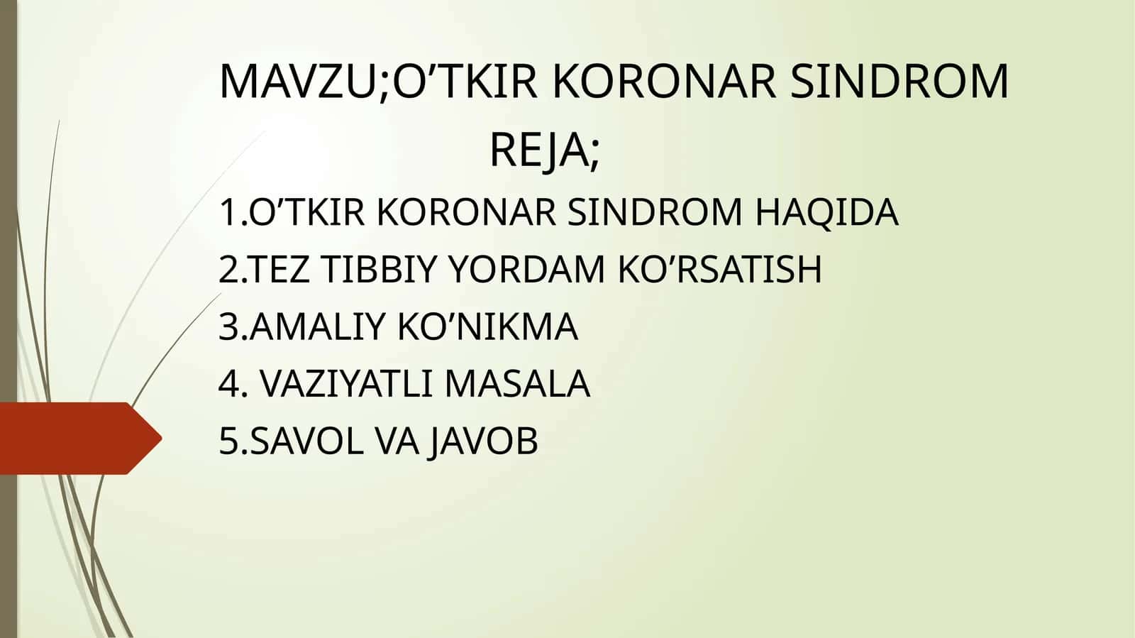 O’TKIR KORONAR SINDROM