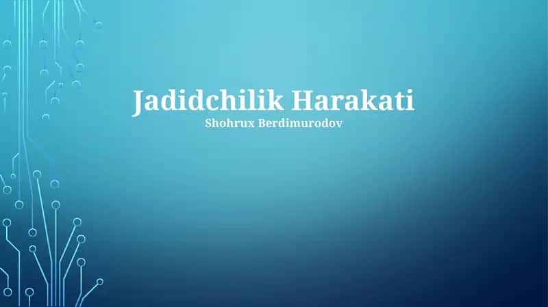 Jadidchilik Harakati