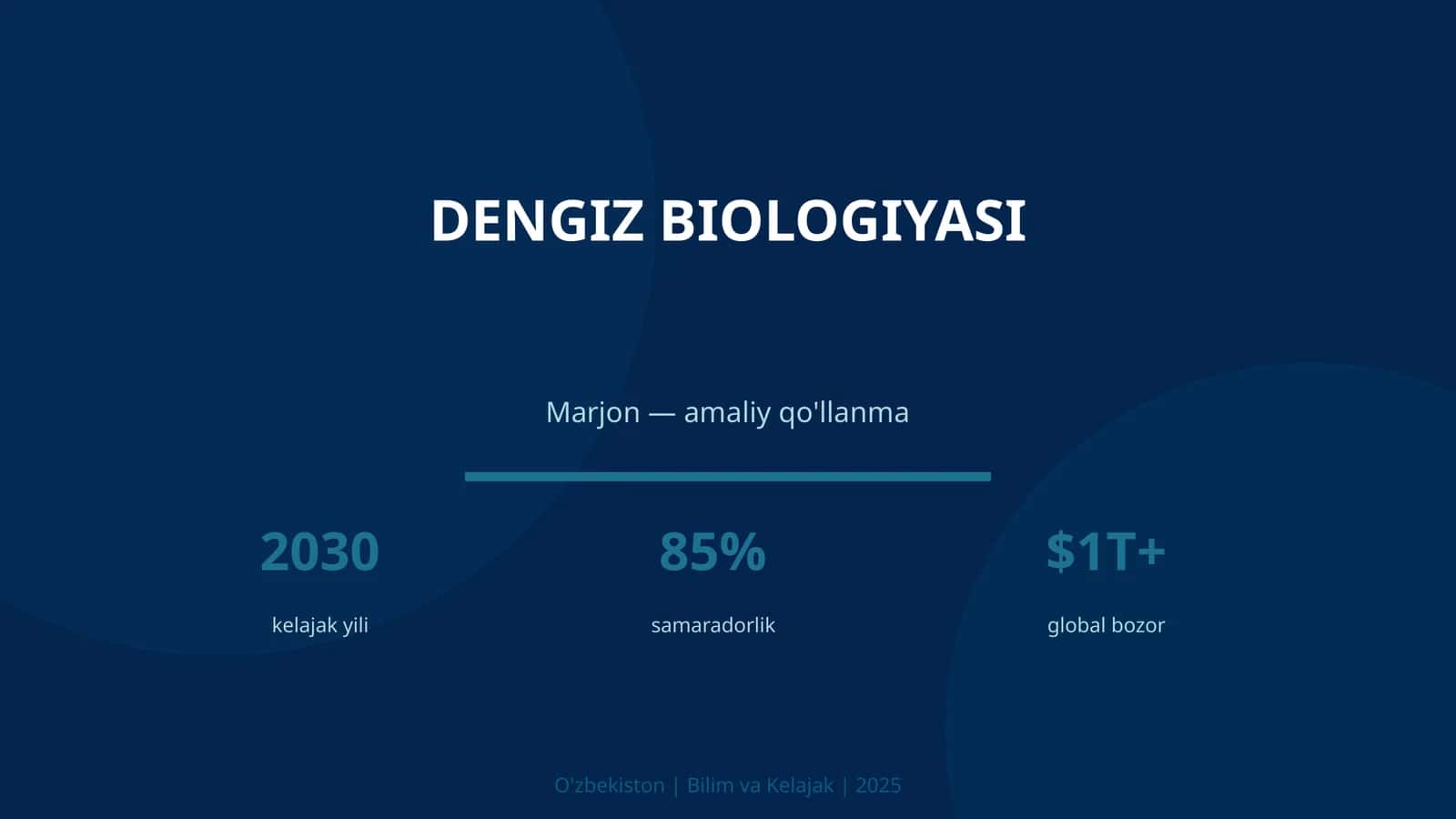 DENGIZ BIOLOGIYASI