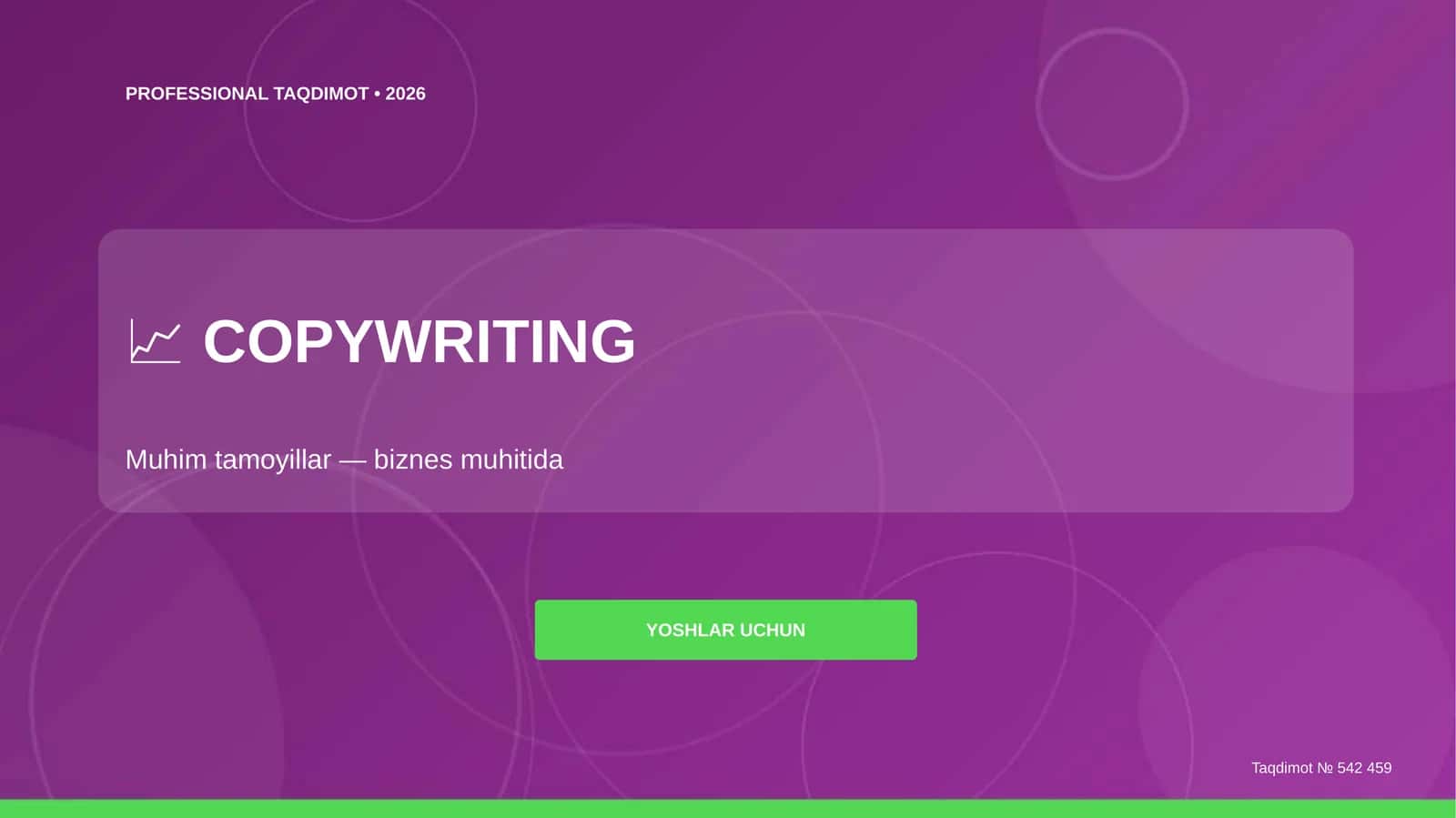 COPYWRITING Taqdimot • 2026