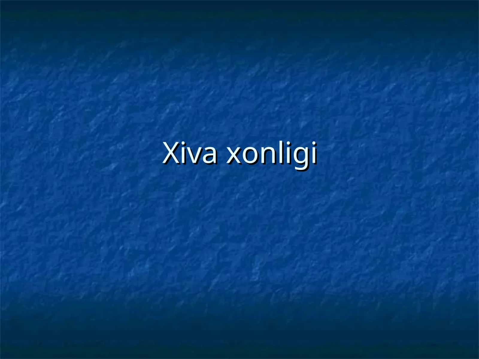 Xiva xonligi