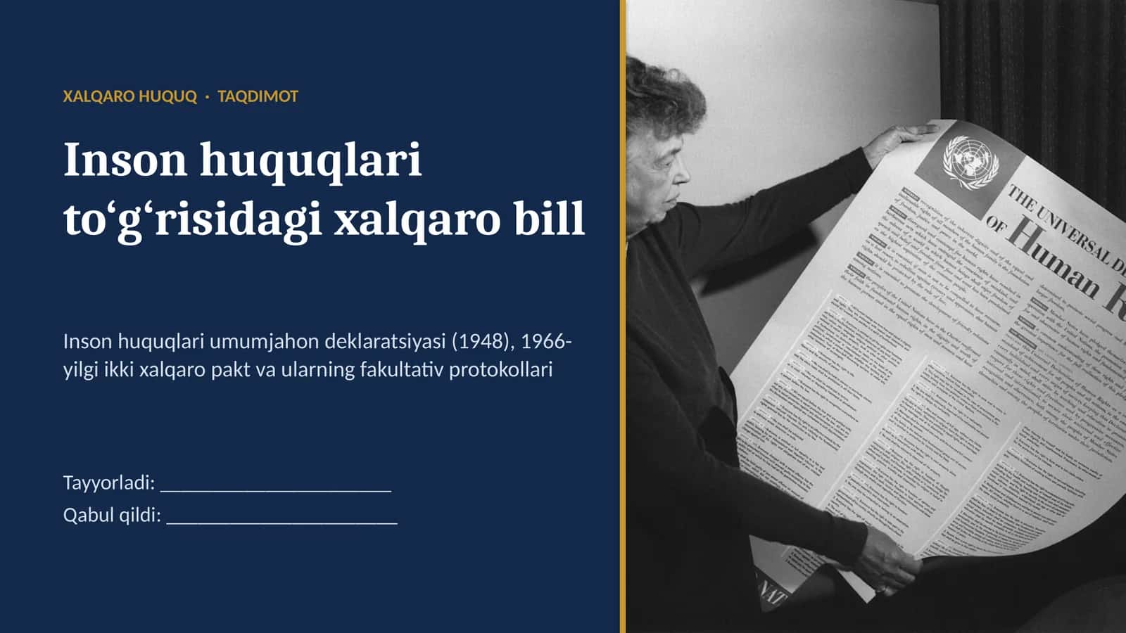 Inson huquqlari umumjahon deklaratsiyasi (1948), 1966-yilgi ikki xalqaro pakt va ularning fakultativ protokollari