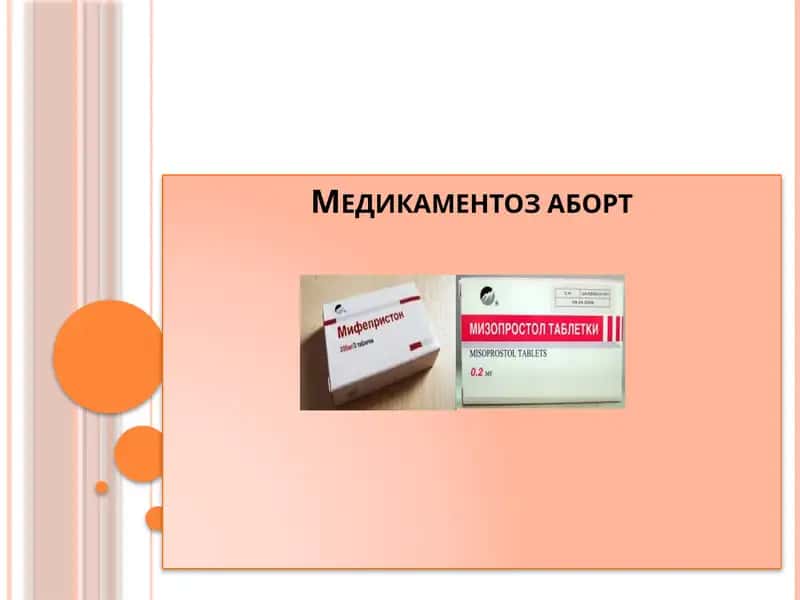 Медикаментоз аборт