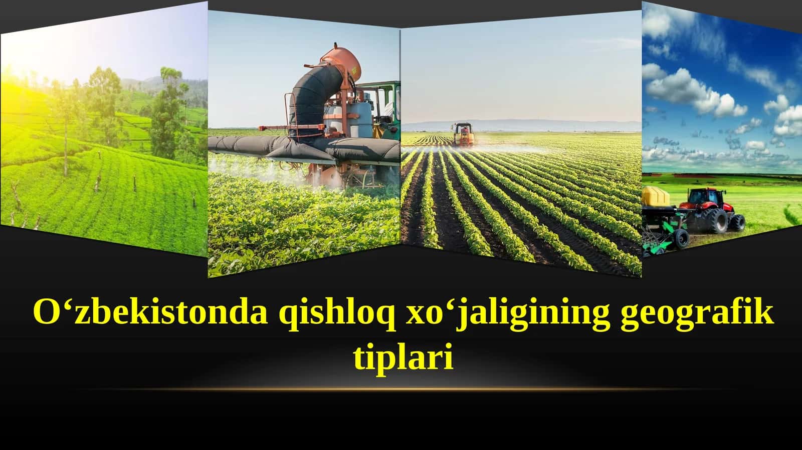 O‘zbеkistоndа qishlоq хo‘jаligining gеоgrаfik tiplаri