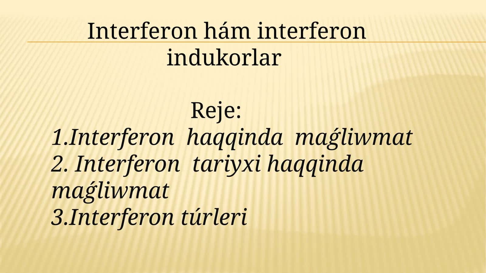 Interferon hám interferon indukorlar