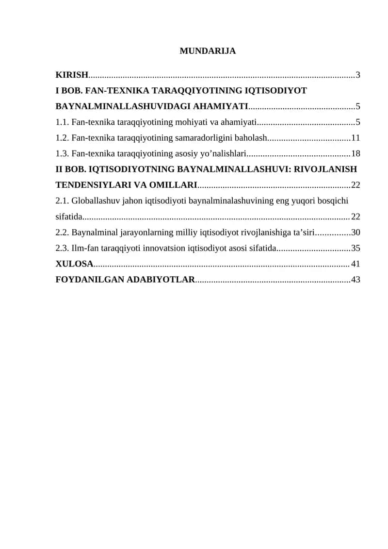 Fan-Texnika Taraqqiyoti