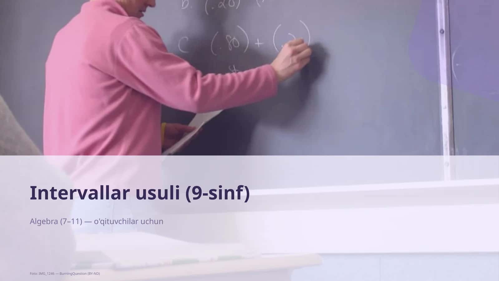 Intervallar usuli (9-sinf)