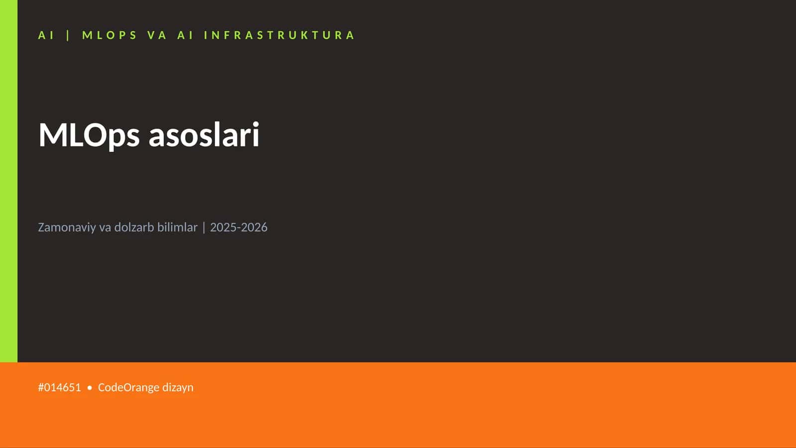 MLOPS VA AI INFRASTRUKTURA