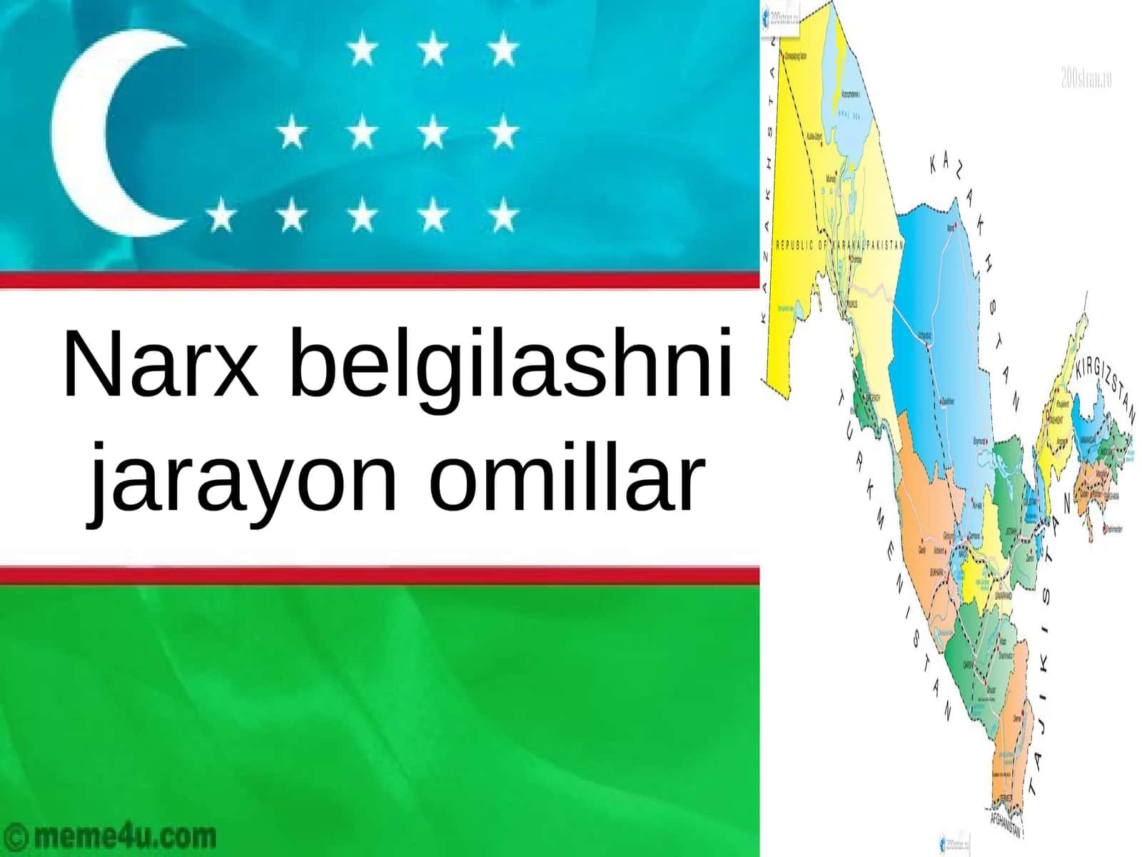 Narx belgilash jarayoni omillari