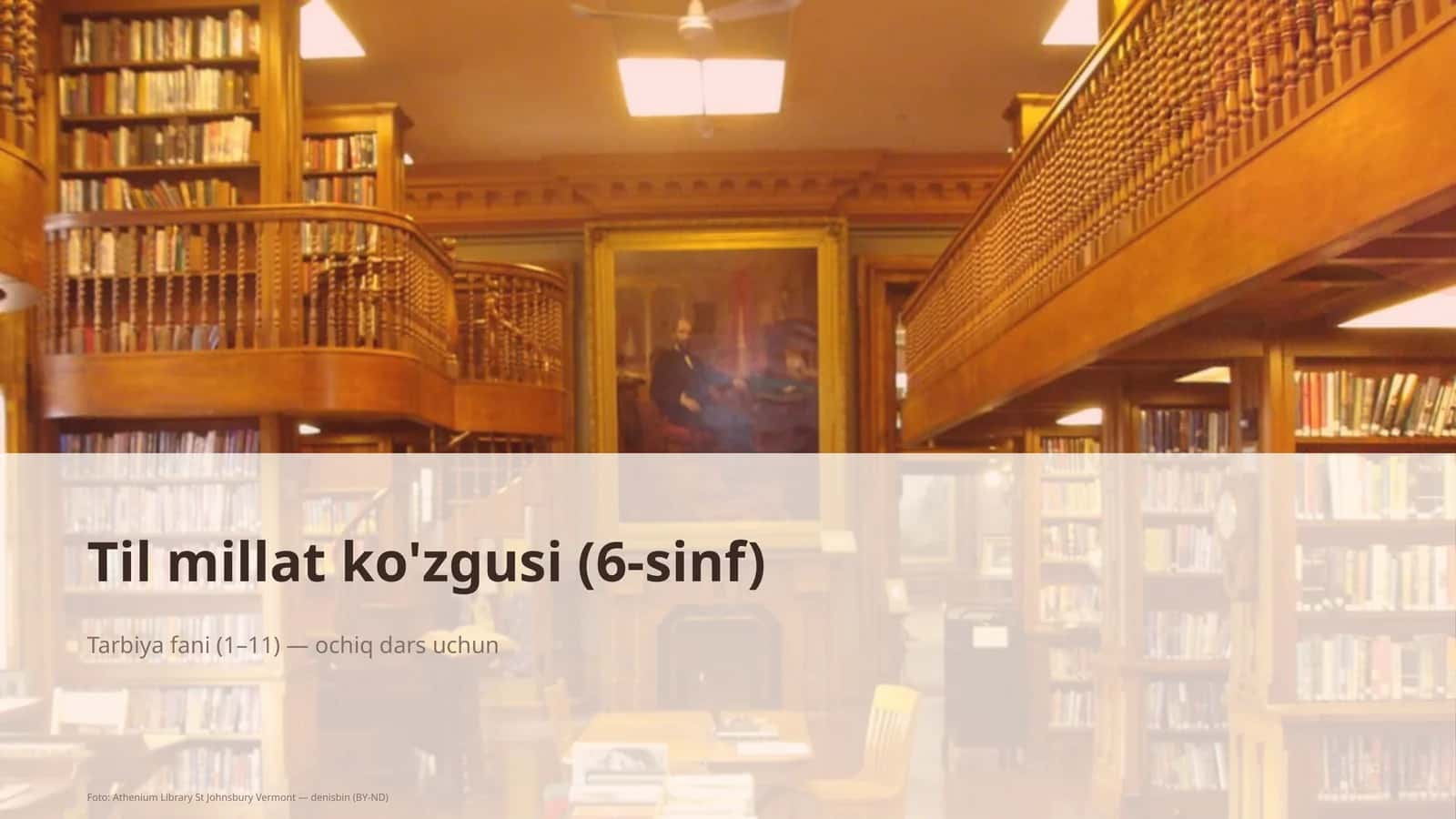 Til millat ko'zgusi (6-sinf)