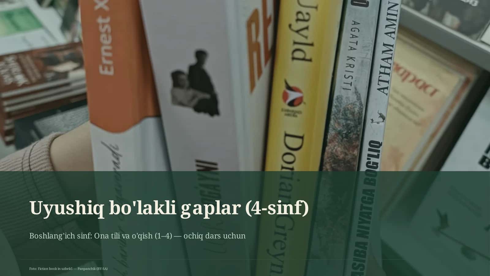 Uyushiq bo'lakli gaplar (4-sinf)