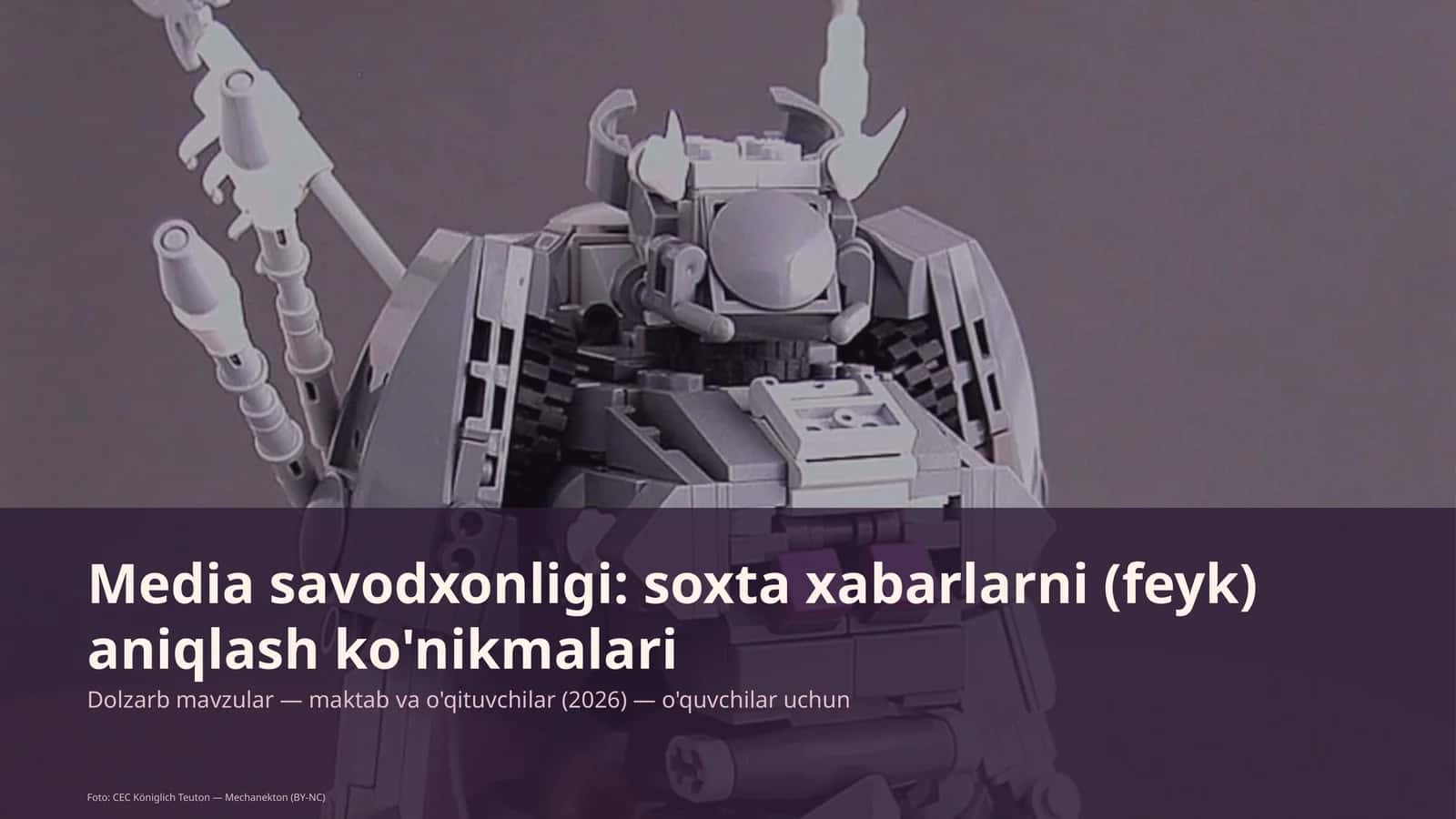 Media savodxonligi: soxta xabarlarni (feyk) aniqlash ko'nikmalari