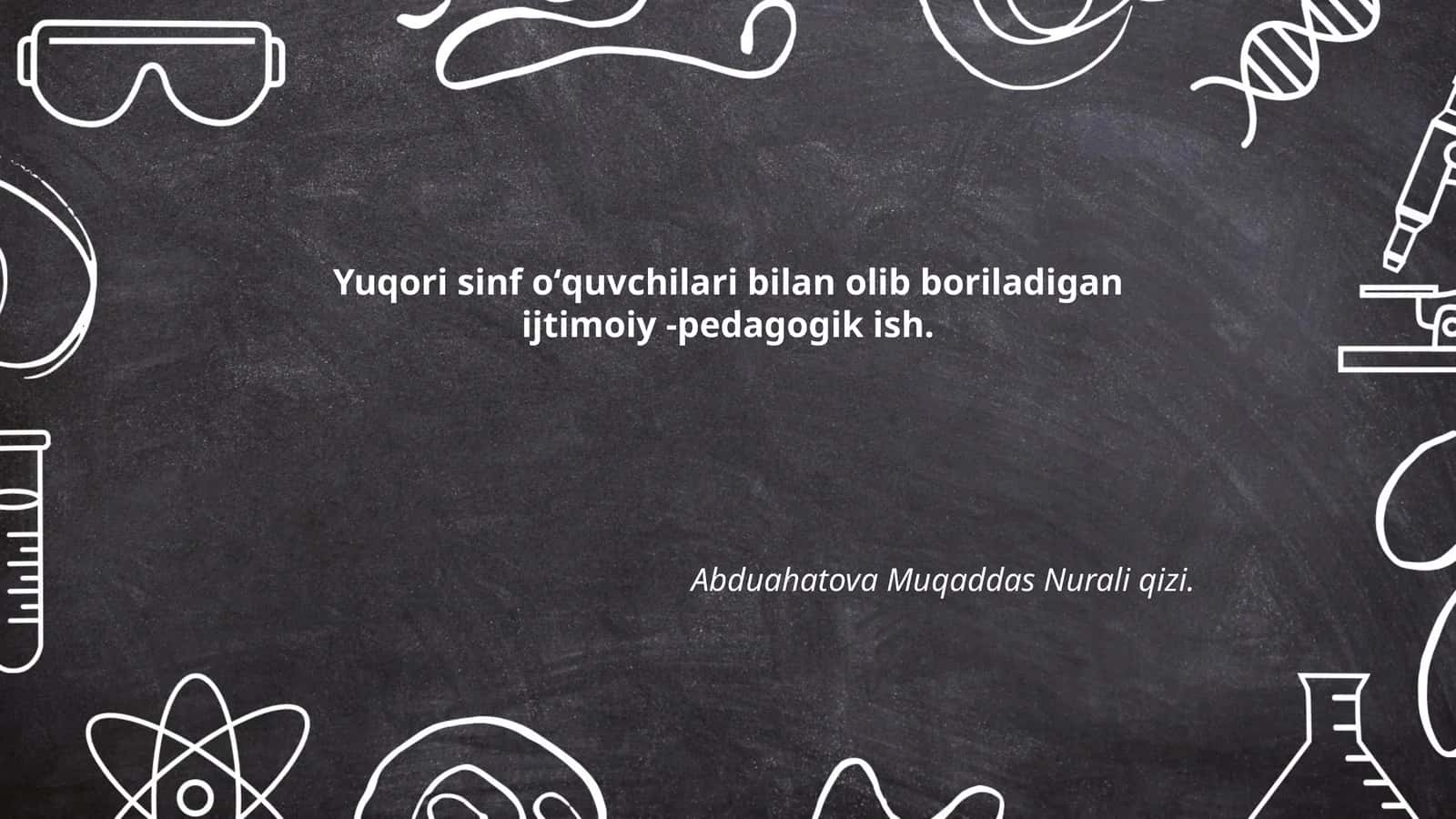 Ijtimoiy muhit va o'quv jarayoni