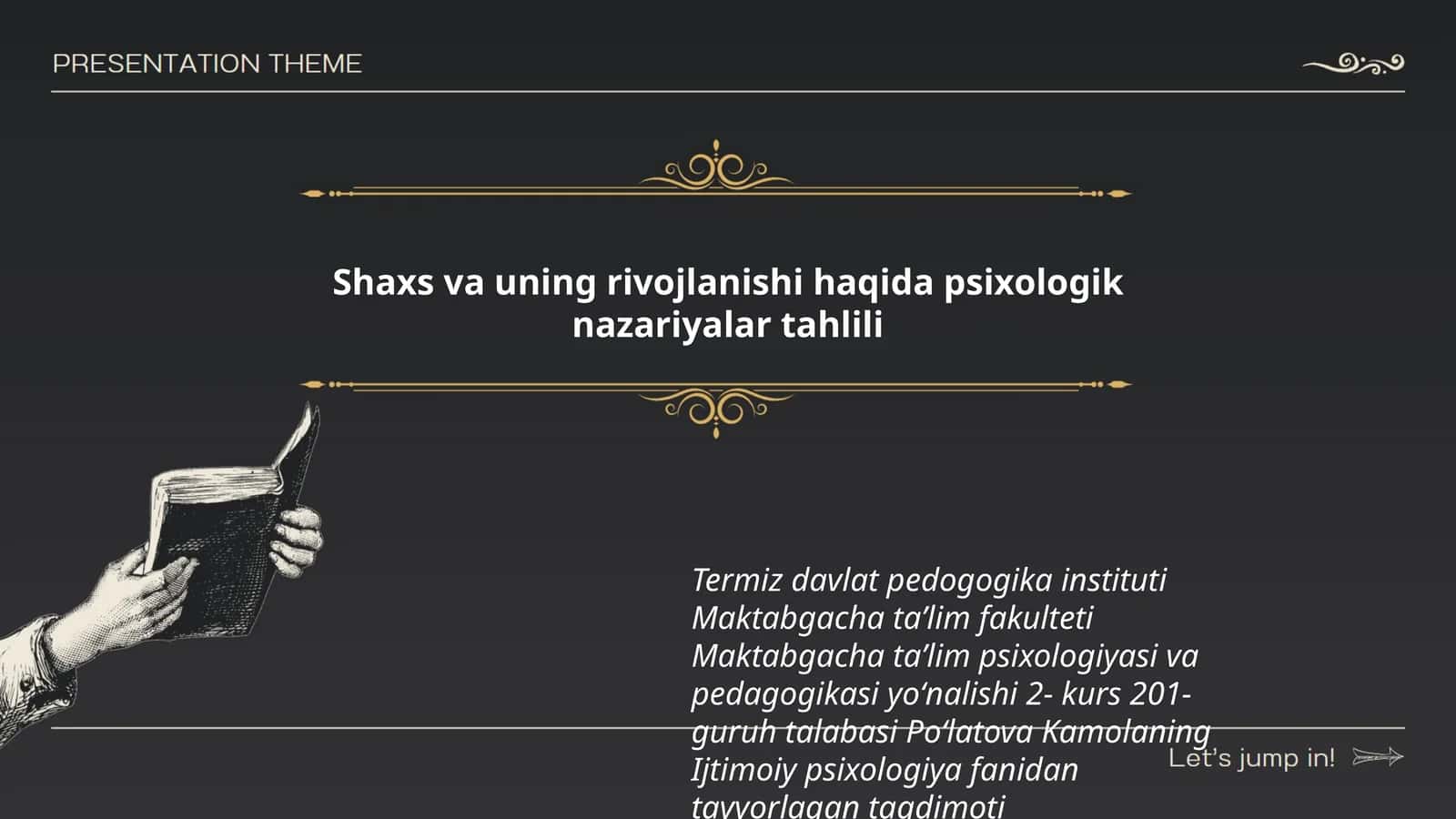 Ijtimoiy psixologiya fanidan tayyorlagan taqdimoti