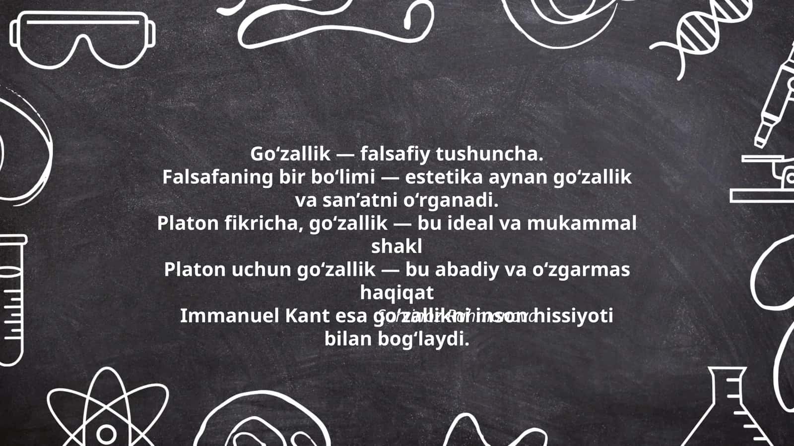 Go‘zallik — falsafiy tushuncha