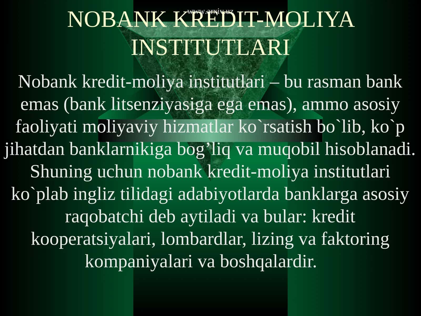 Nobank Kredit-Moliya Institutlari