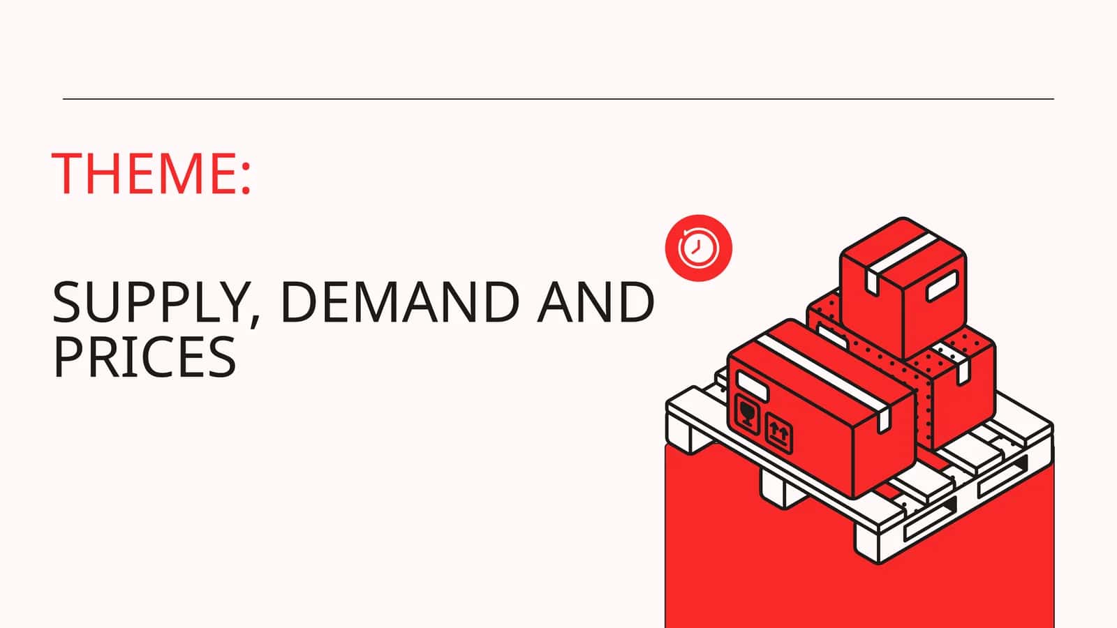 SUPPLY, DEMAND AND PRICES