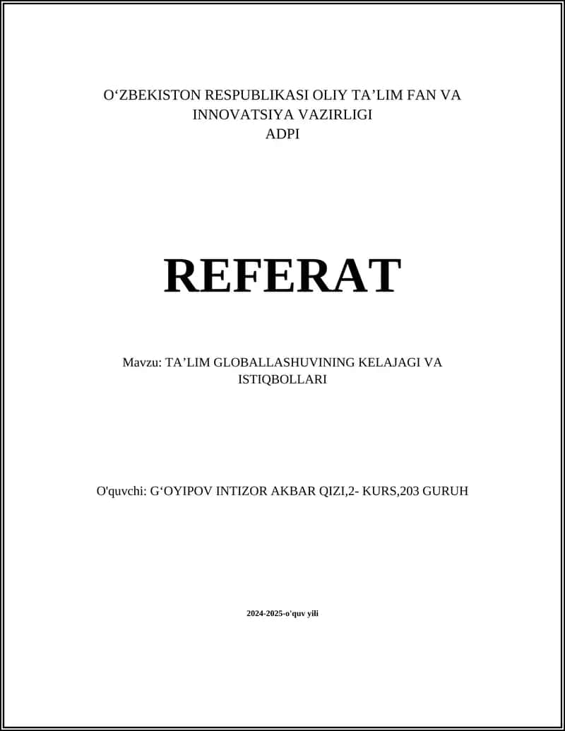 Ta'lim tizimini raqamlashtirish