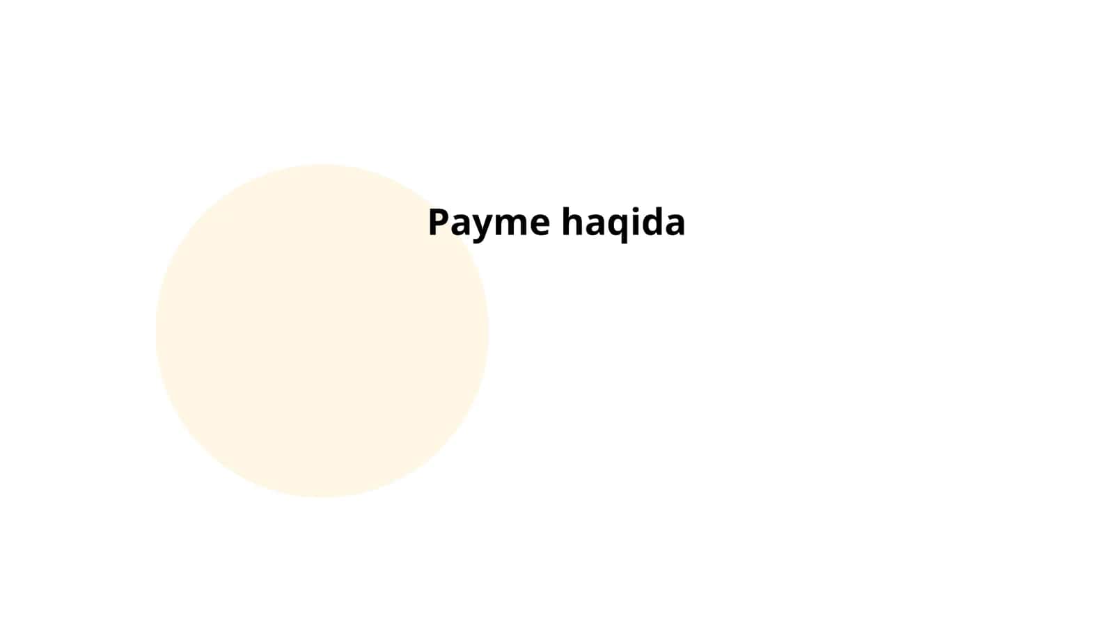 Payme ilovasi