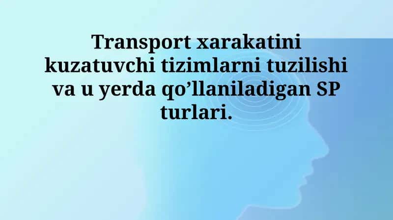 Transport kuzatuv tizimlari