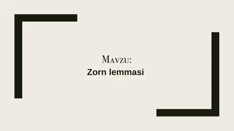 Sorn lemmasi