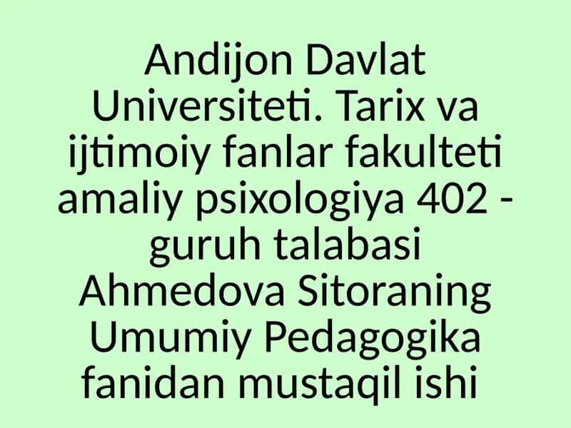 Rivojlangan xorijiy mamlakatlarda ta'lim tizimi