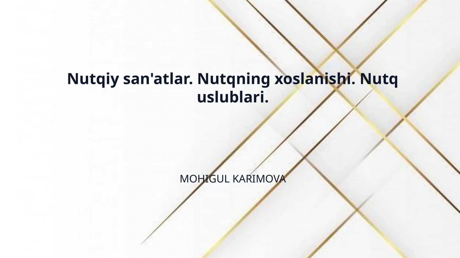 Nutqiy san'atlar. Nutqning xoslanishi. Nutq uslublari.