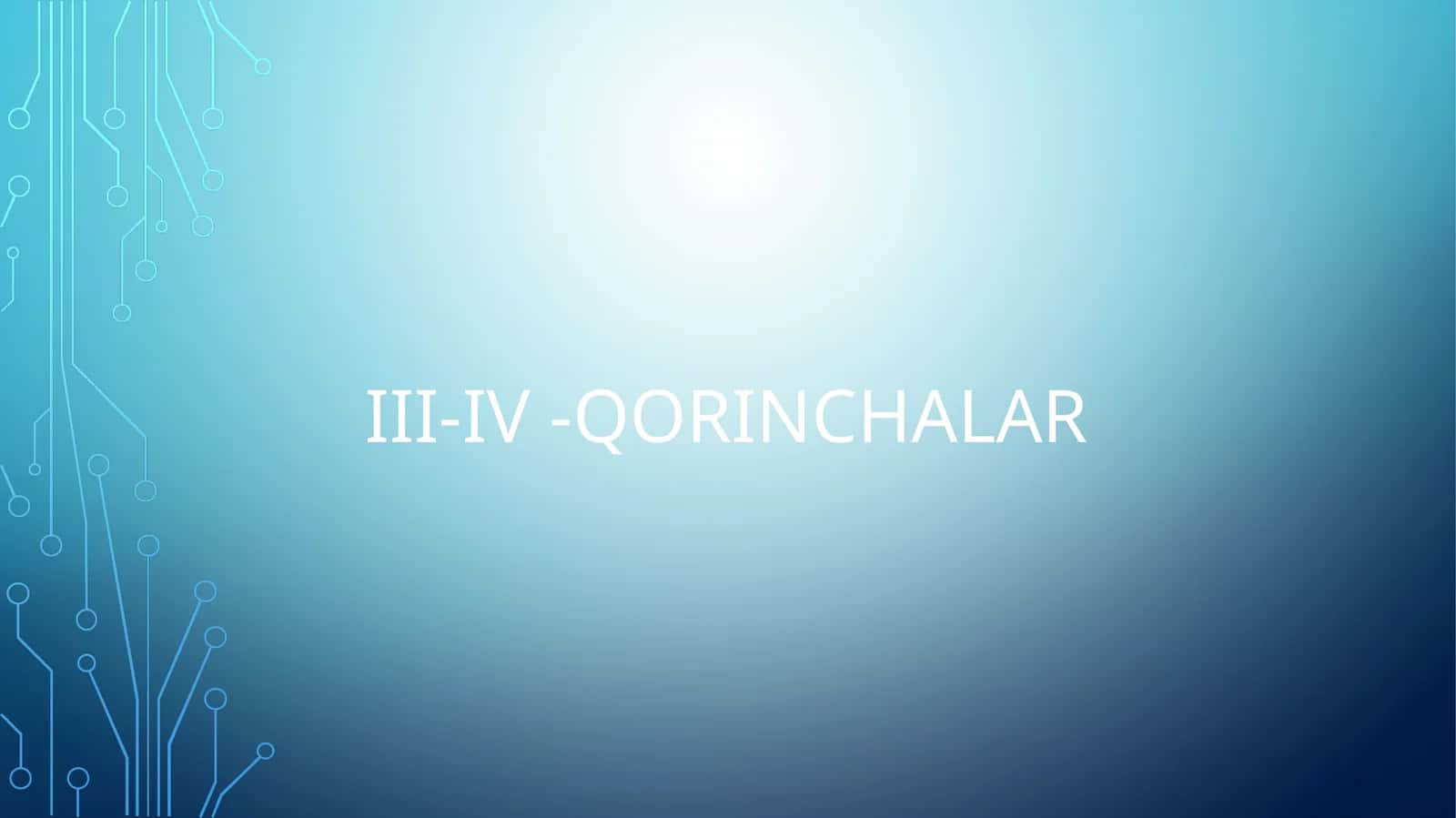 III-IV - QORINCHALAR