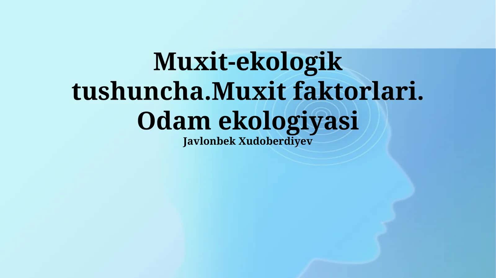 Muxit-ekologik tushuncha
