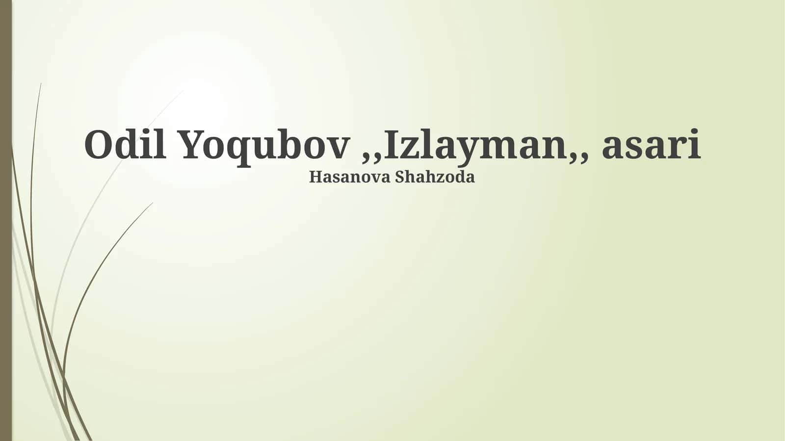 Men Qidiruv: Jarayon