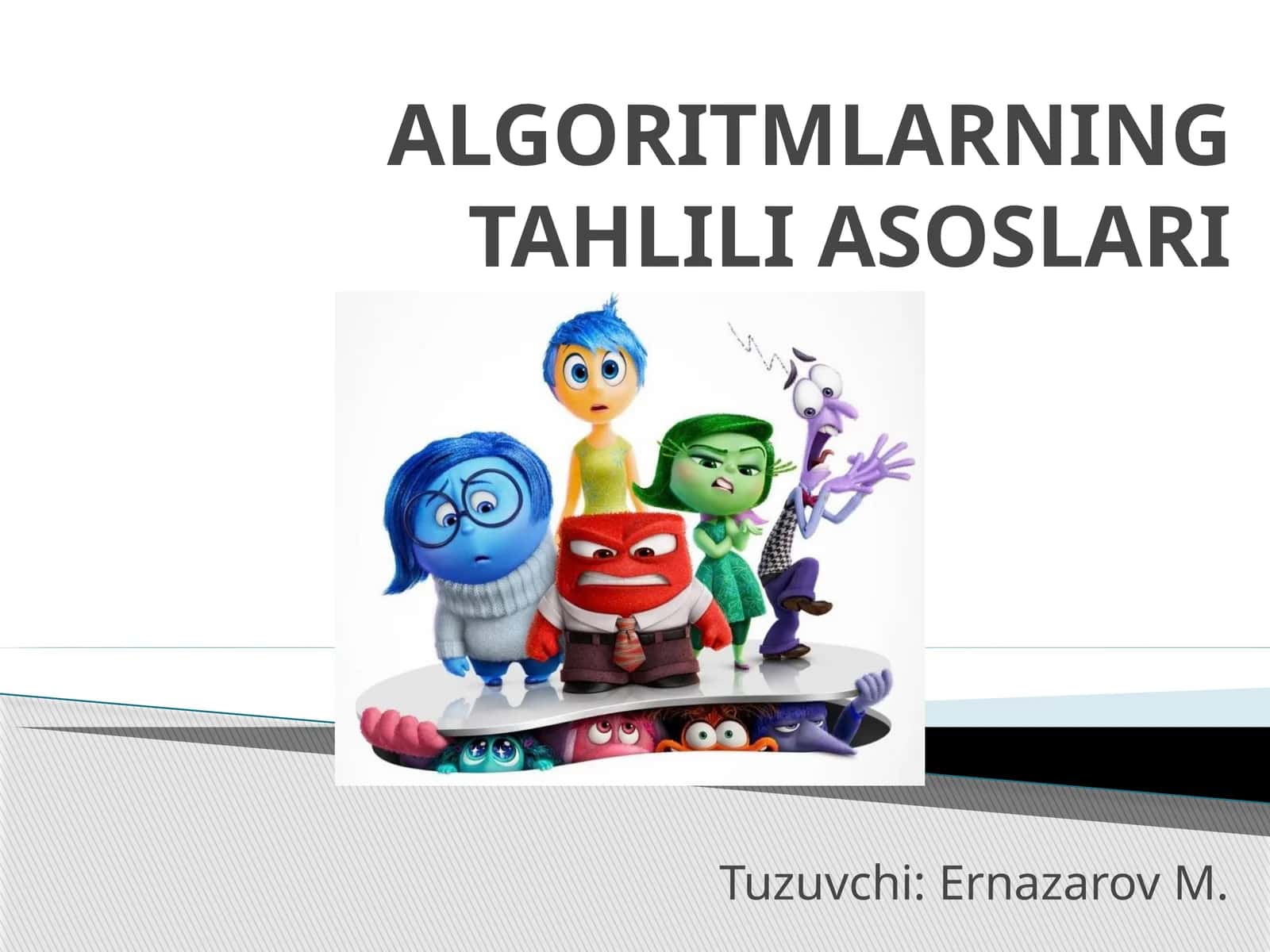 ALGORITMLARNING TAHLILI ASOSLARI