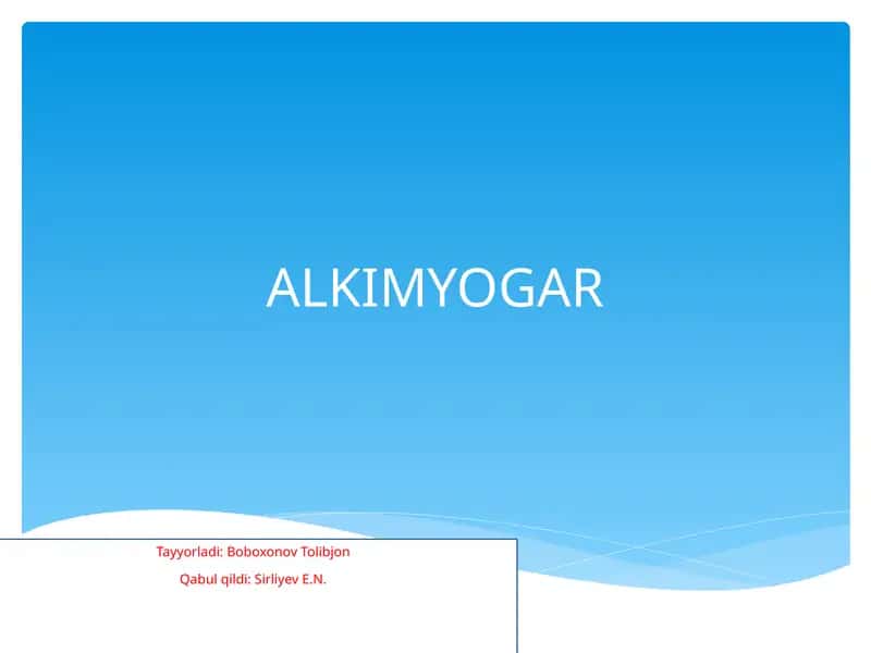 ALKIMYOGAR