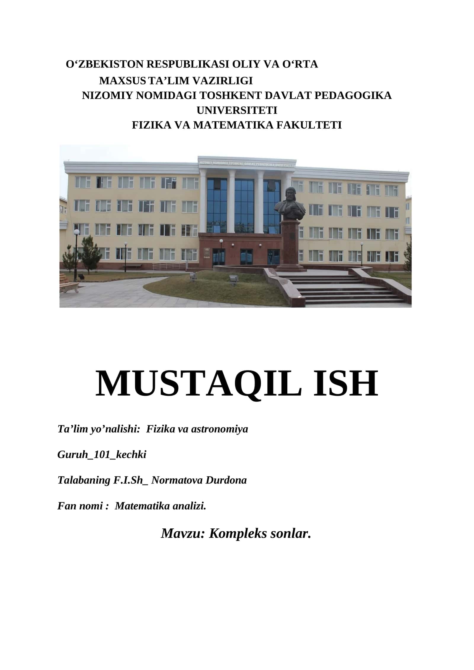 Matematika analizi