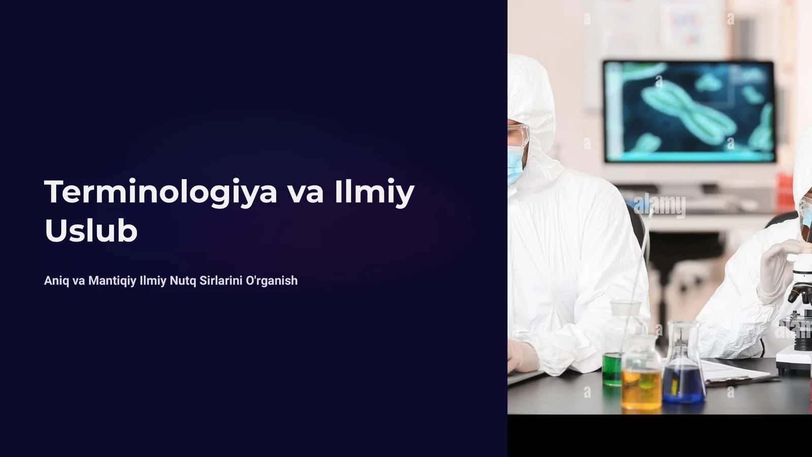 Terminologiya va Ilmiy Uslub