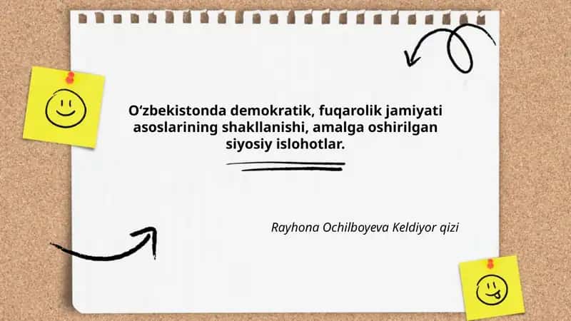 Oʻzbekiston Konstitutsiyasi va demokratik institutlarning shakllanishi