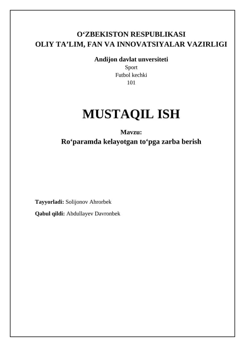 To'pni kutib olish va zarba berish texnikasi