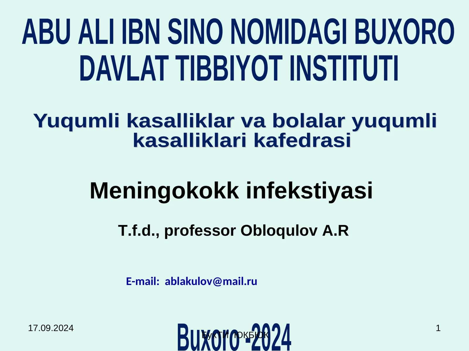 Meningokokk infekstiyasi