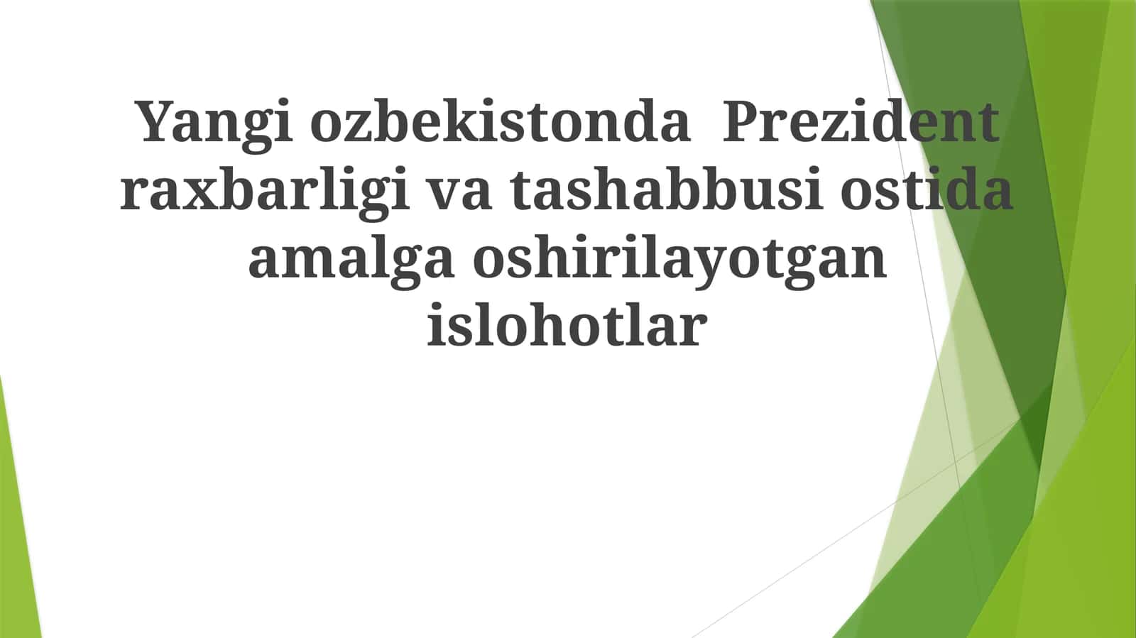 Mirziyoyev davrida O'zbekiston sud-huquq islohotlari (2017-hozir)