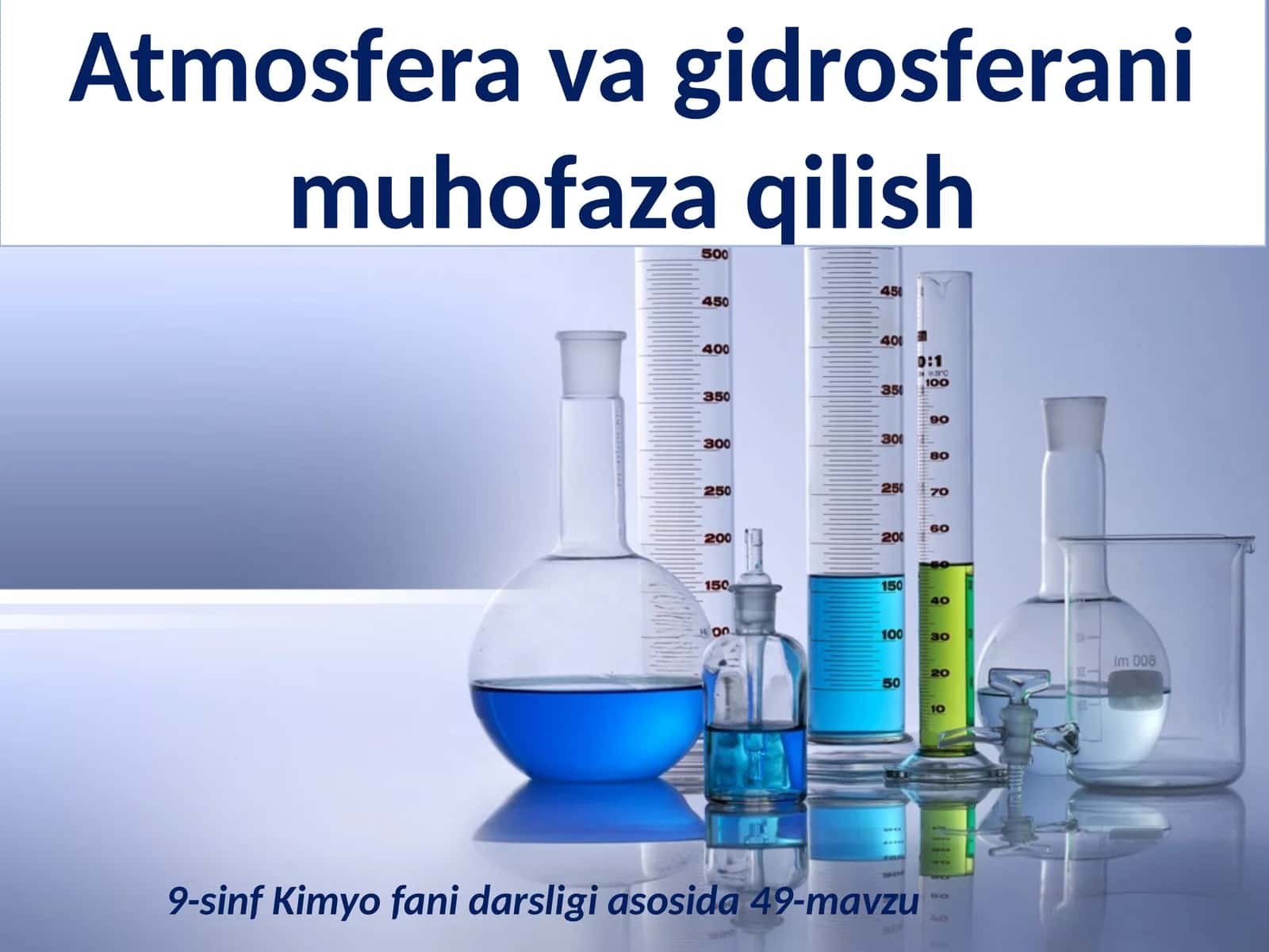 Atmosfera va gidrosferani muhofaza qilish