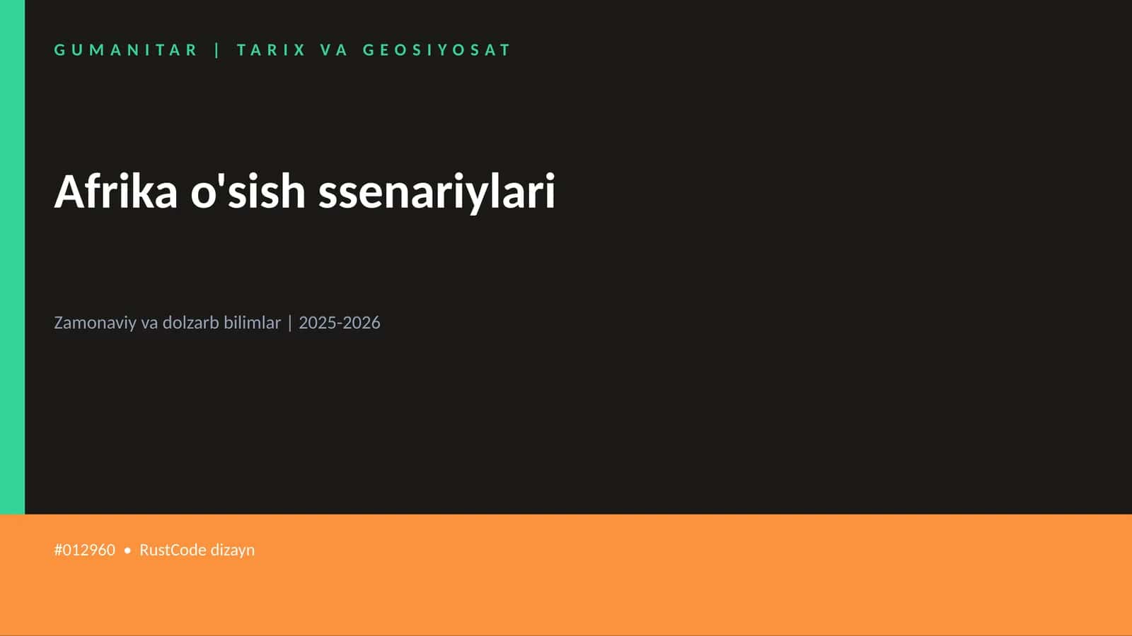 Afrika o'sish ssenariylari