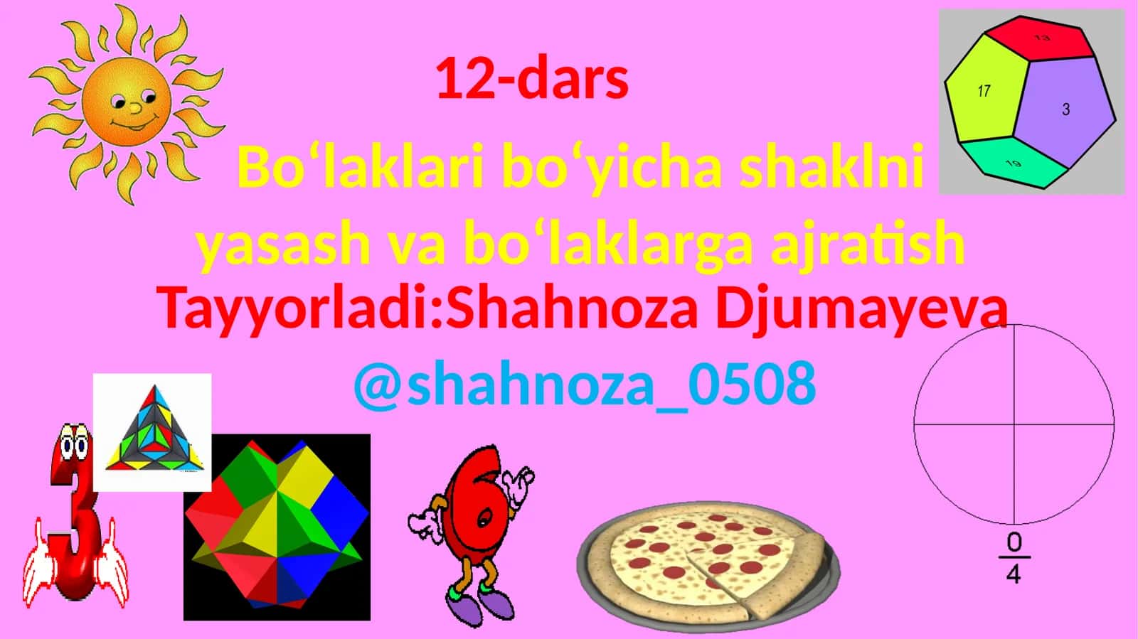 Bo‘laklari bo‘yicha shaklni yasash