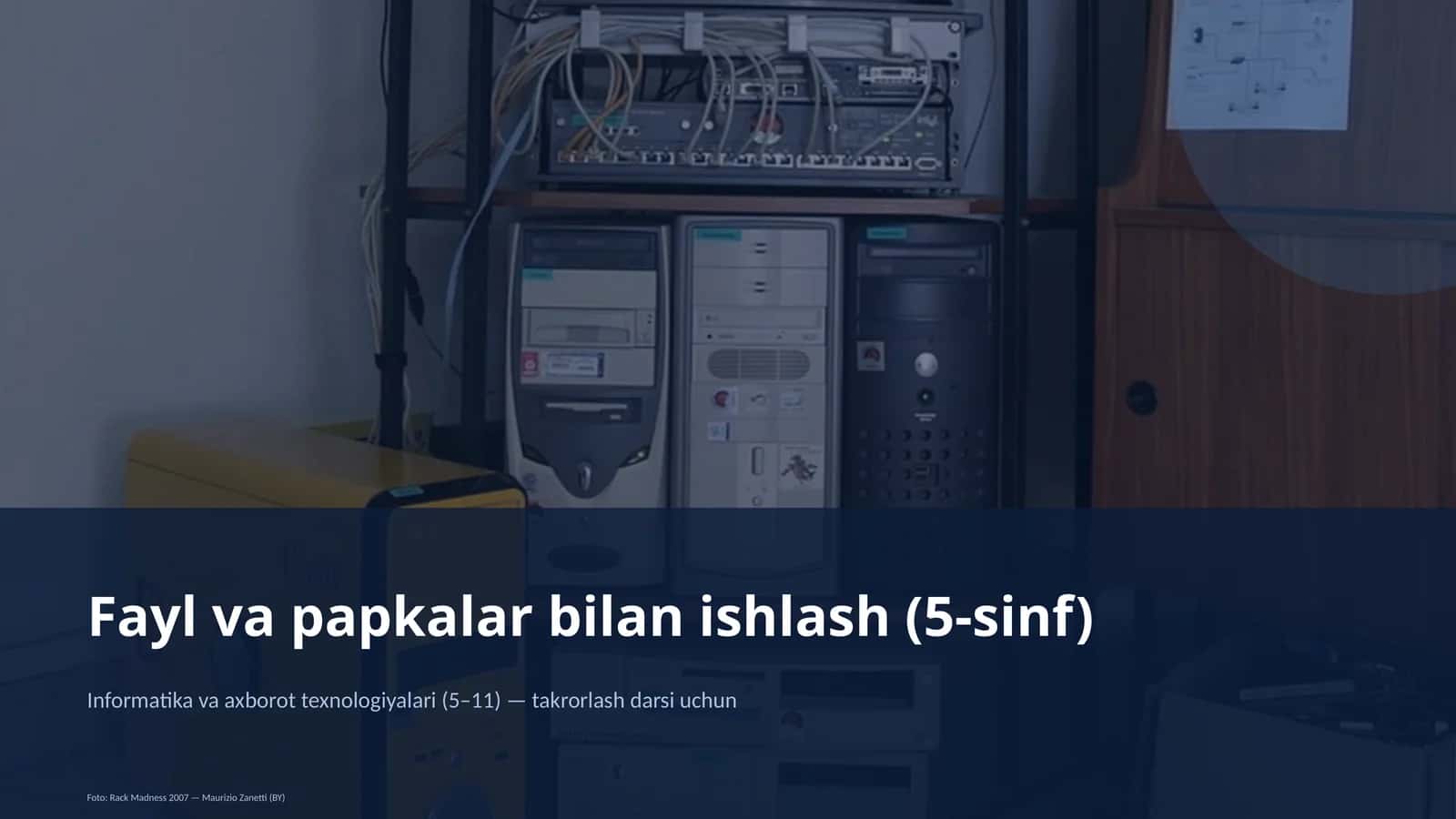 Fayl va papkalar bilan ishlash (5-sinf)