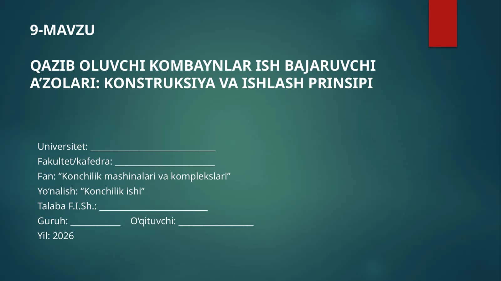 QAZIB OLUVCHI KOMBAYNLAR ISH BAJARUVCHI A’ZOLARI: KONSTRUKSIYA VA ISHLASH PRINSIPI
