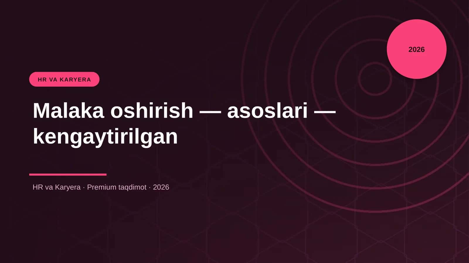 Malaka oshirish — asoslari — kengaytirilgan