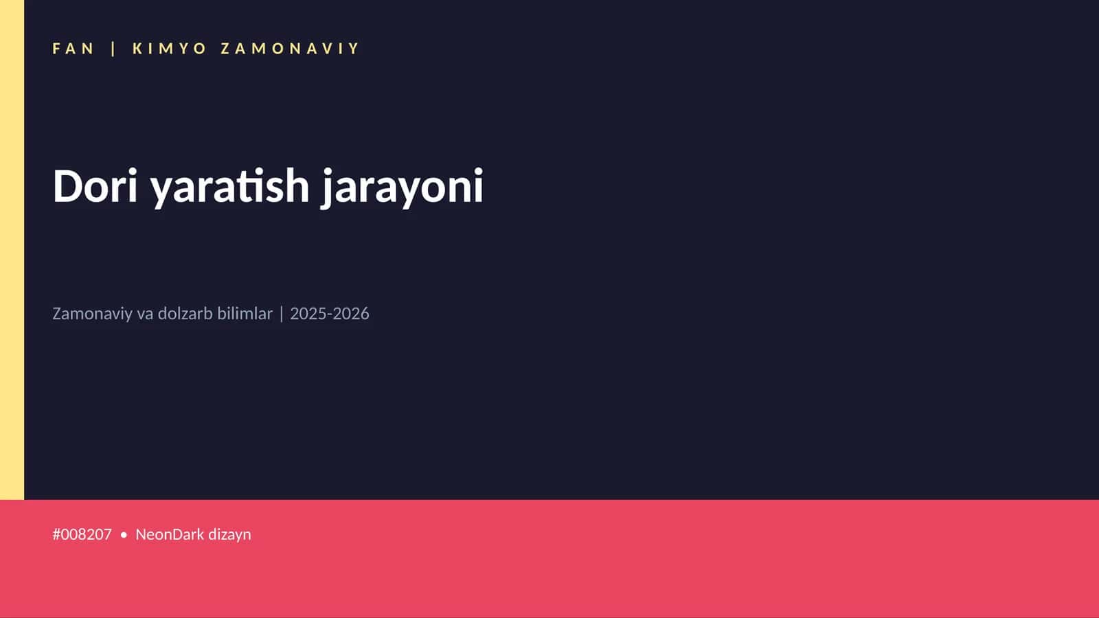 Dori yaratish jarayoni