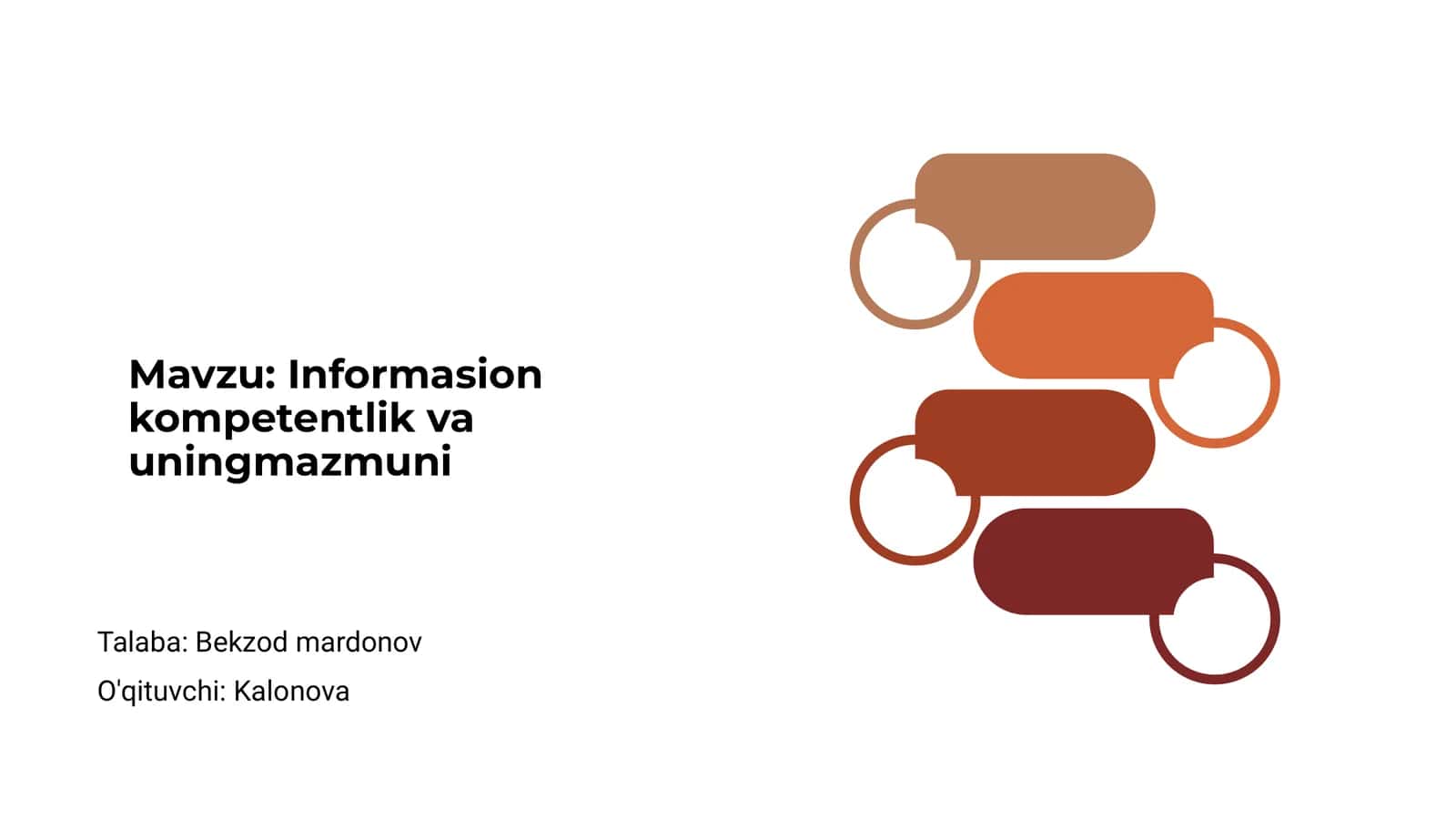 Informasion kompetentlik va uningmazmuni