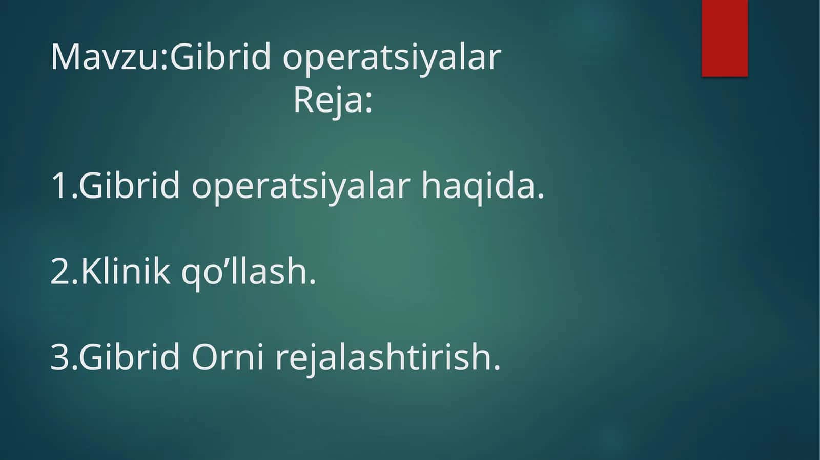 Gibrid operatsiyalar