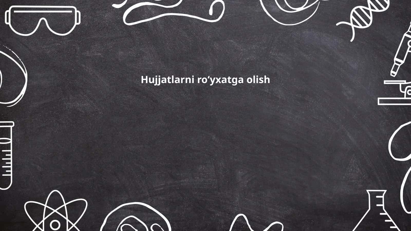 Hujjatlarni roʻyxatga olish